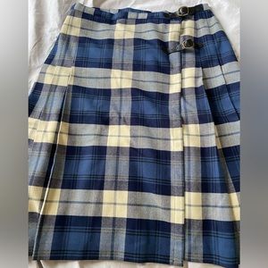 Eddie Bauer Kilt Tartan Style Pleated Plaid Skirt Women’s size 10